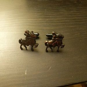 Knight on Horseback Bronze Cufflinks